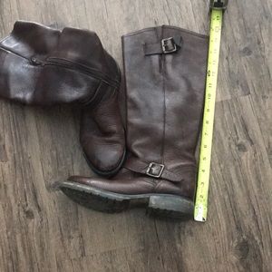 Steve Madden tall brown flat boots 8